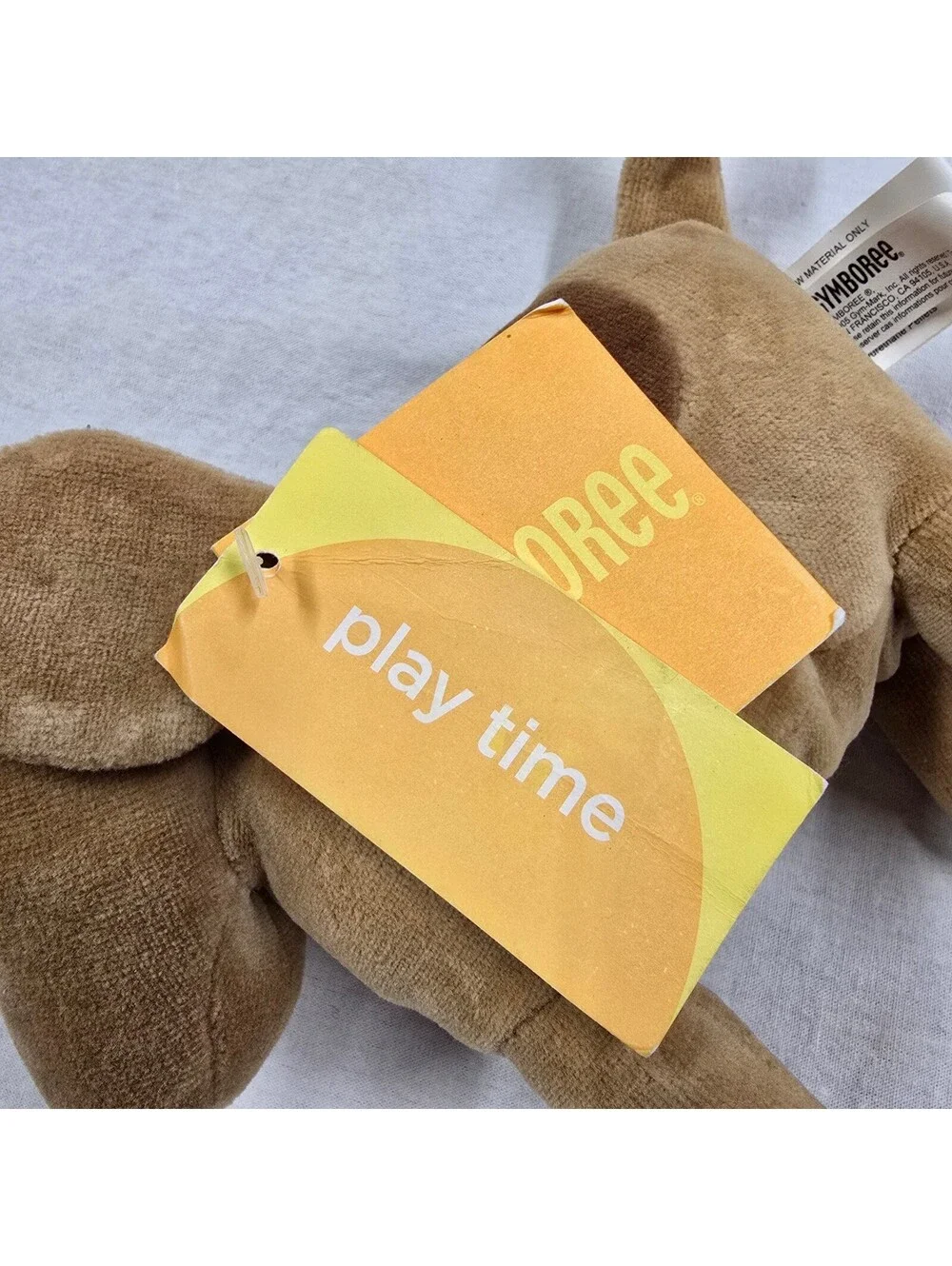 Gymboree Play Time Brown Tan Puppy Dog Plush Stuffed Animal Toy 2005 Spots NEW